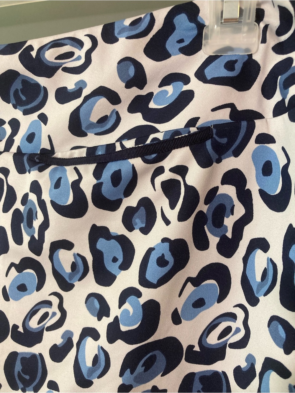 Golftini Leopard Athletic Golf Skort - Cyclone - Blue, Navy, White - Large - Picture 5 of 13